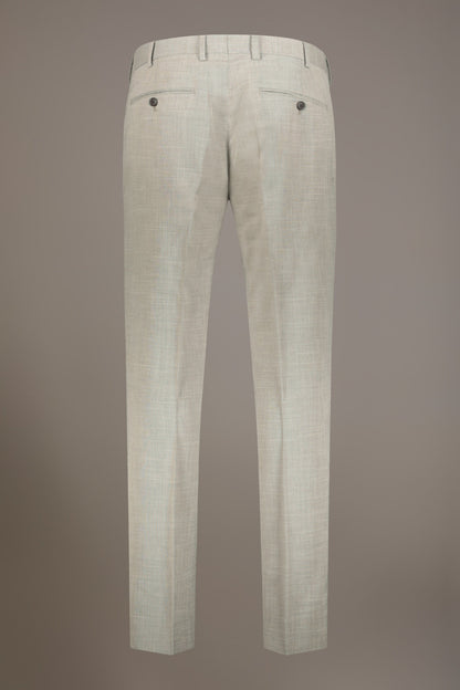 Regular fit single-breasted suit in grisaille fabric