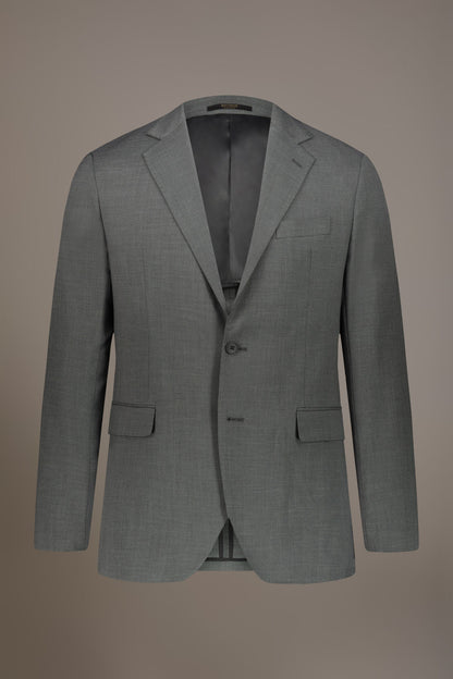 Regular fit single-breasted suit in grisaille fabric