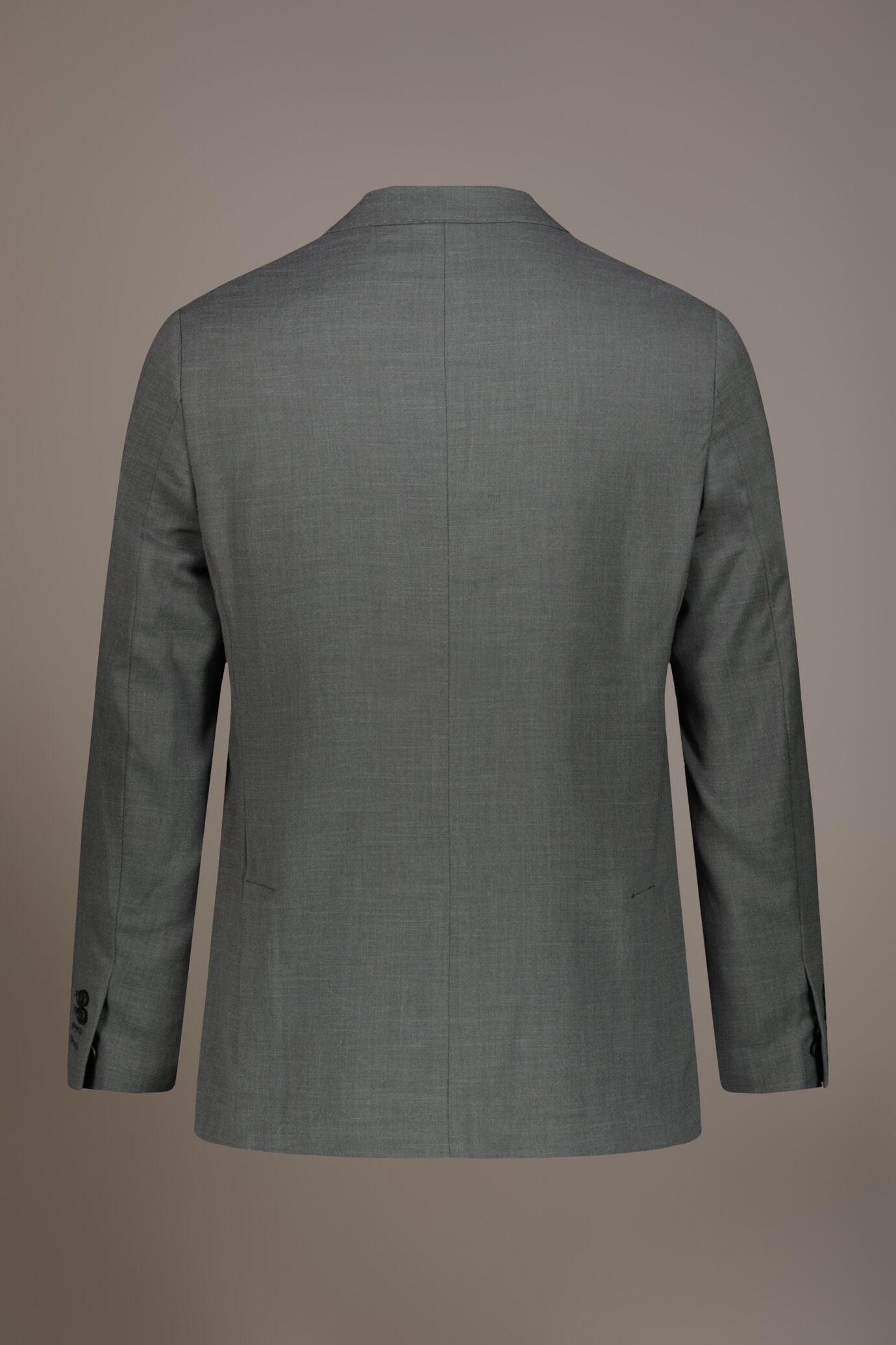 Regular fit single-breasted suit in grisaille fabric