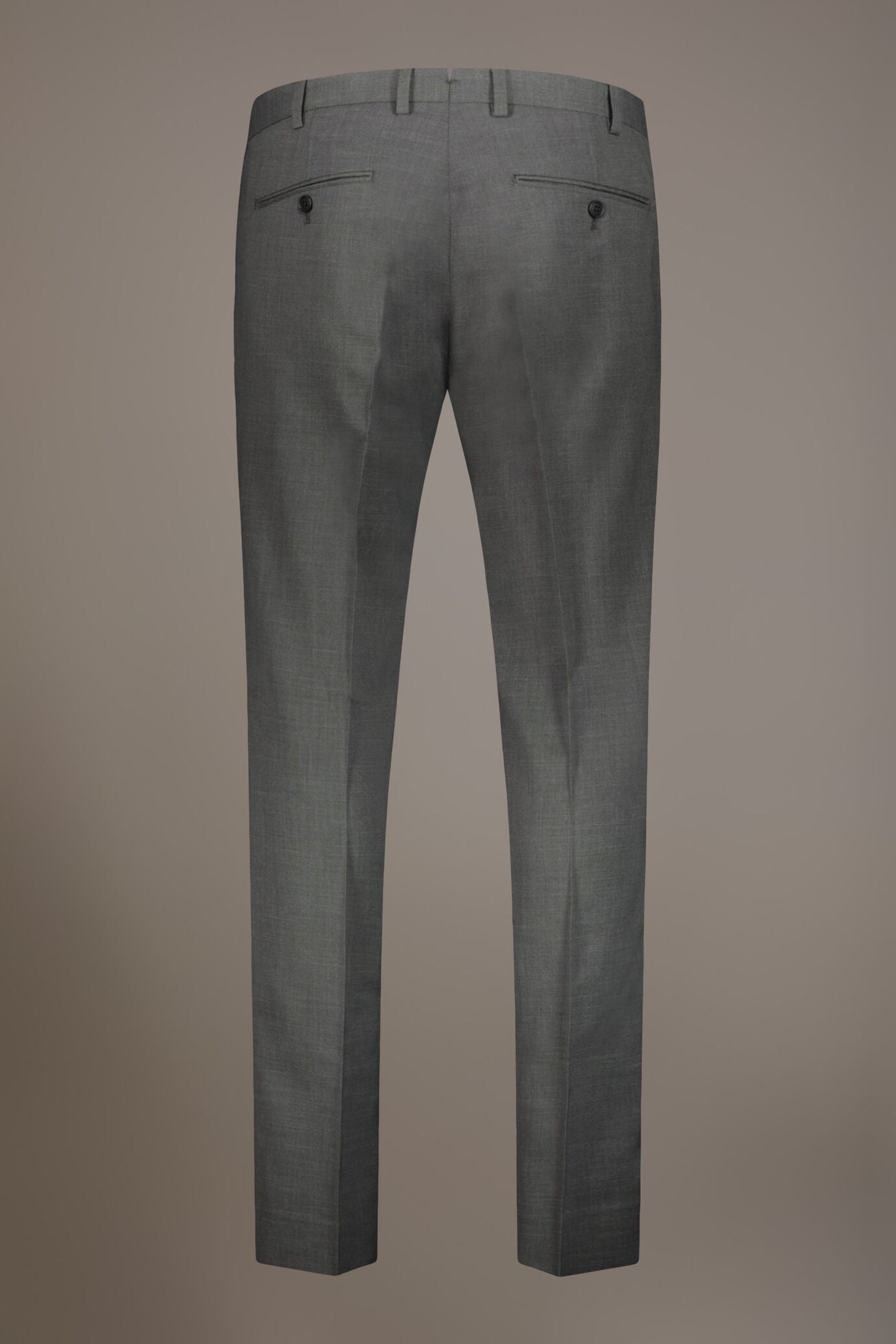 Regular fit single-breasted suit in grisaille fabric
