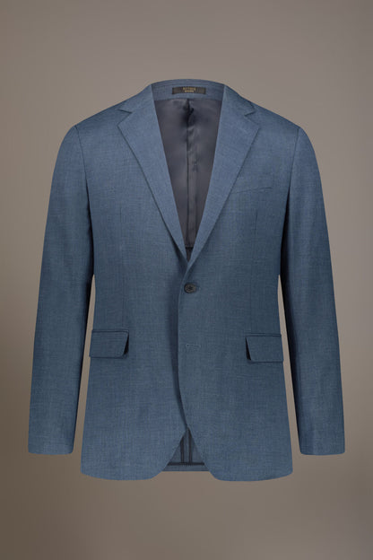 Regular fit single-breasted suit in grisaille fabric