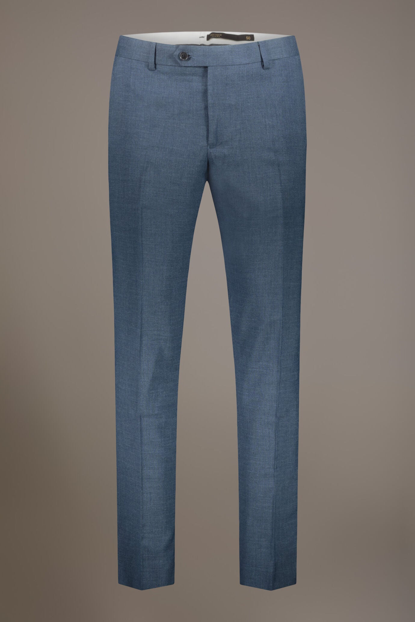 Regular fit single-breasted suit in grisaille fabric