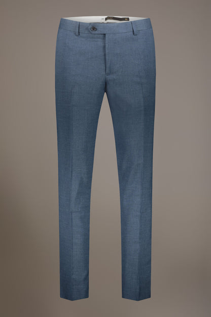 Regular fit single-breasted suit in grisaille fabric