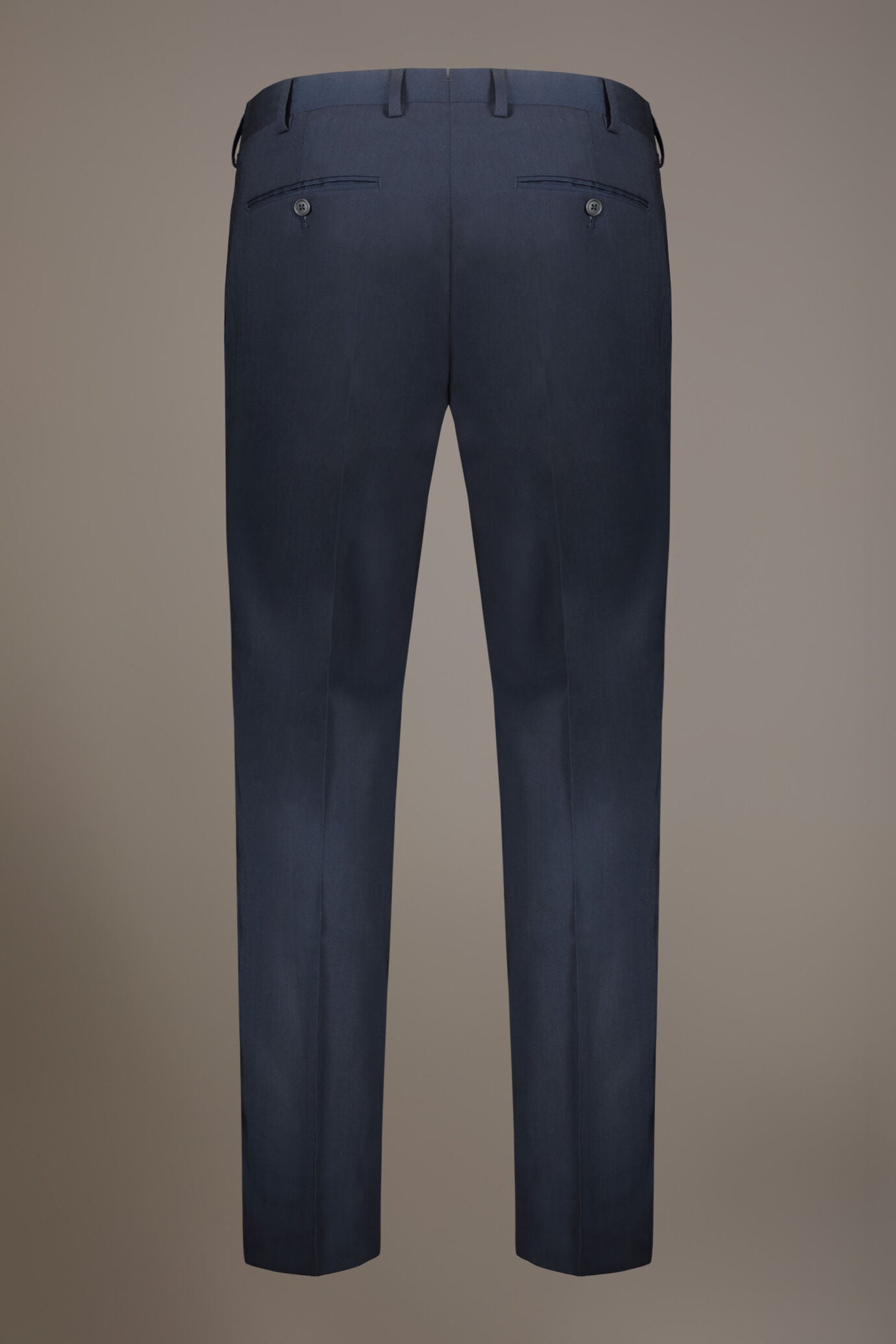 Regular fit single-breasted suit patterned herringbone fabric with solaro texture