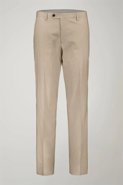 Single-breasted cotton regular fit solid color suit