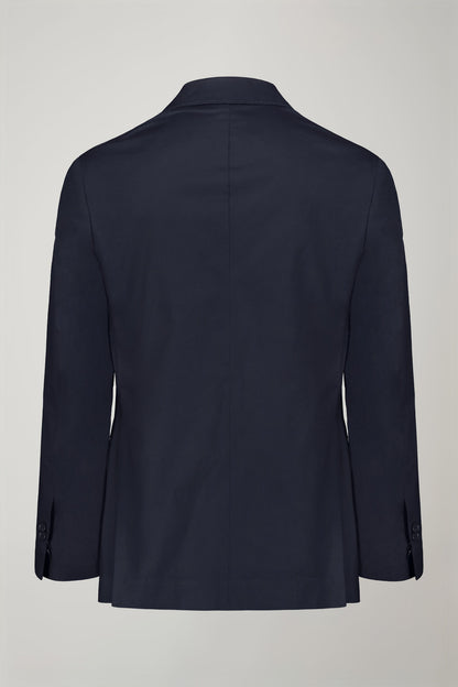 Single-breasted cotton regular fit solid color suit