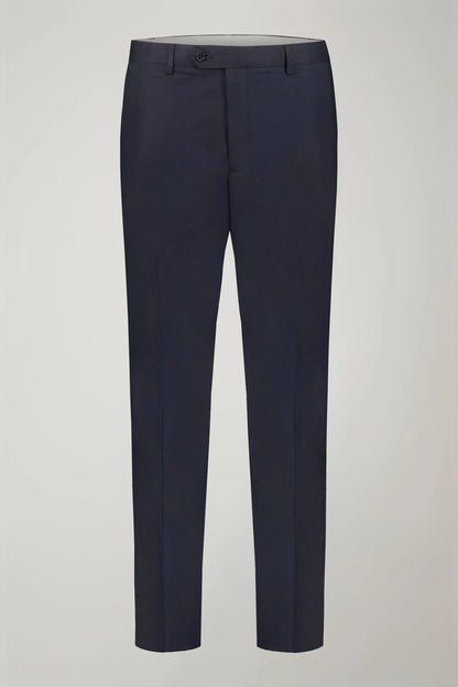 Single-breasted cotton regular fit solid color suit
