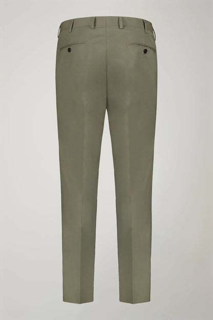 Single-breasted cotton regular fit solid color suit