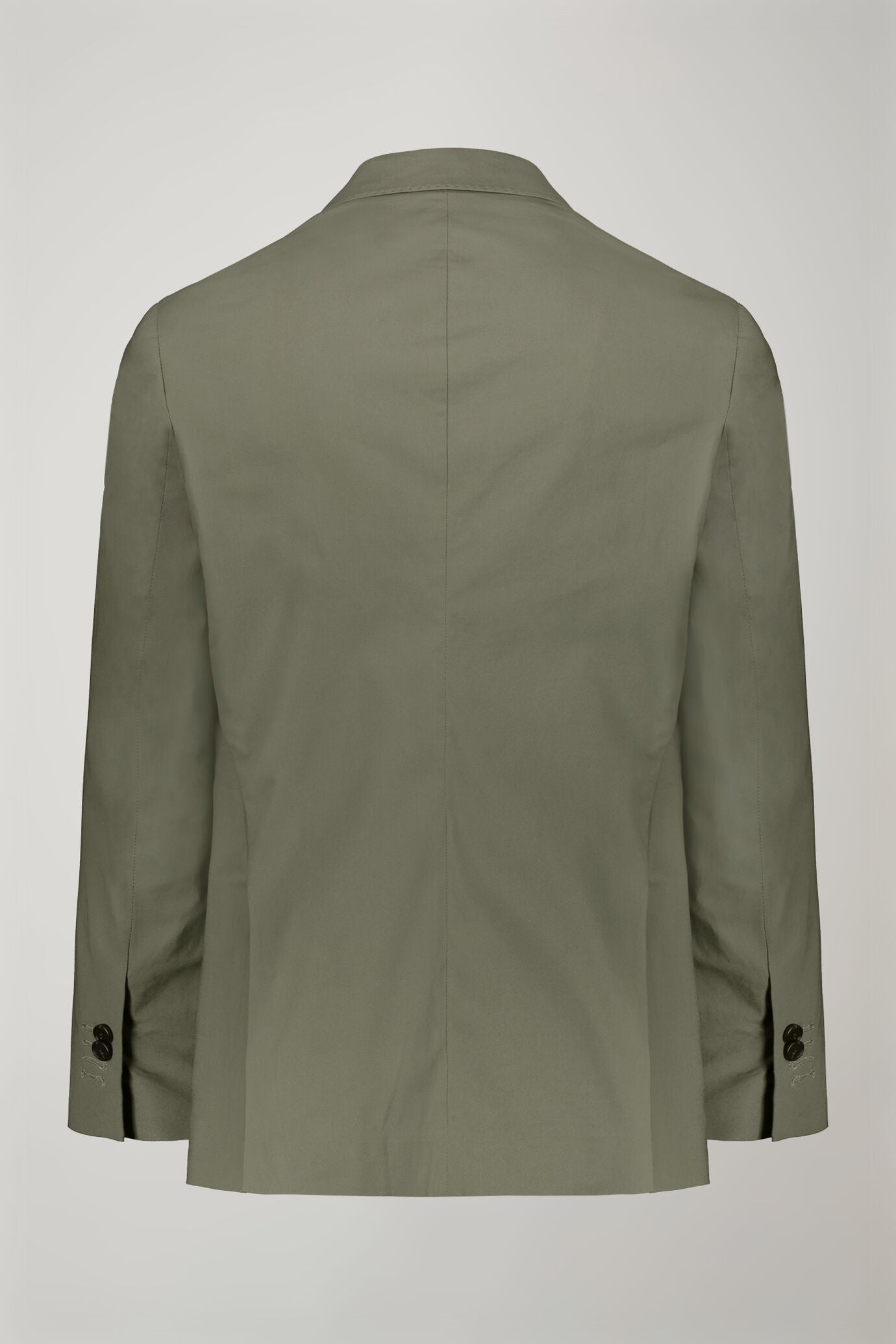Single-breasted cotton regular fit solid color suit