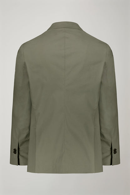 Single-breasted cotton regular fit solid color suit