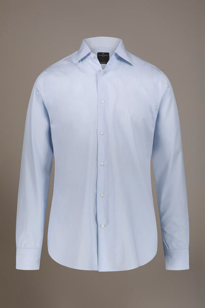 Classic shirt french collar slim fityarn dyed thin stripes