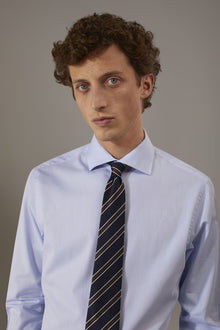 Classic shirt with french collar classic fit herringbone fabric