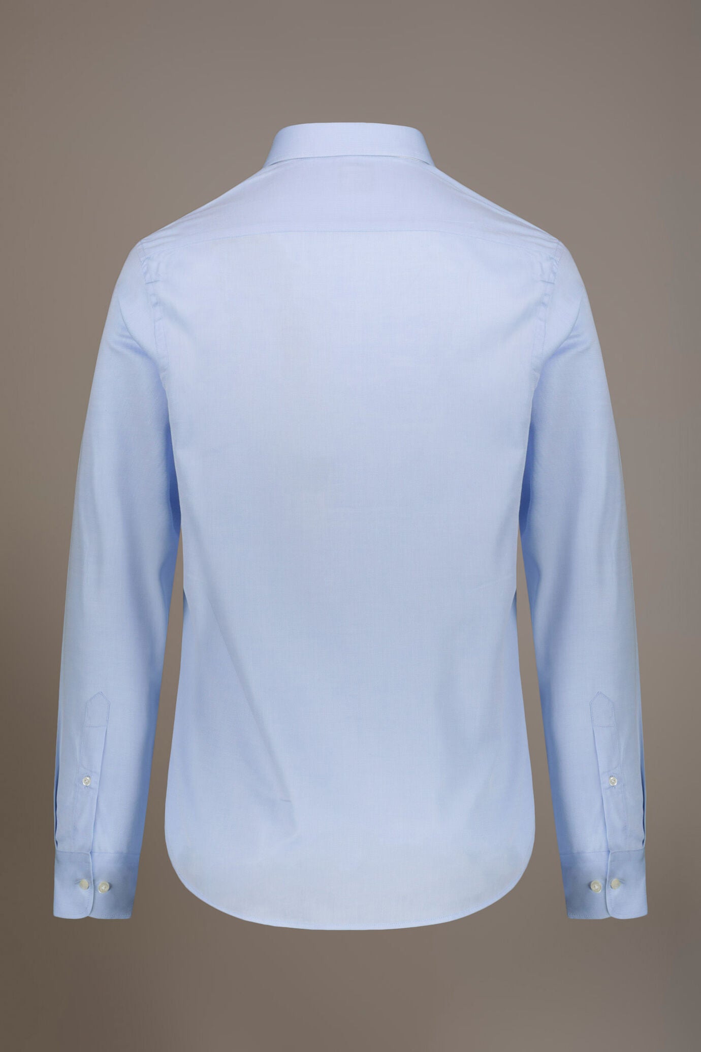 Classic shirt with french collar classic fit herringbone fabric