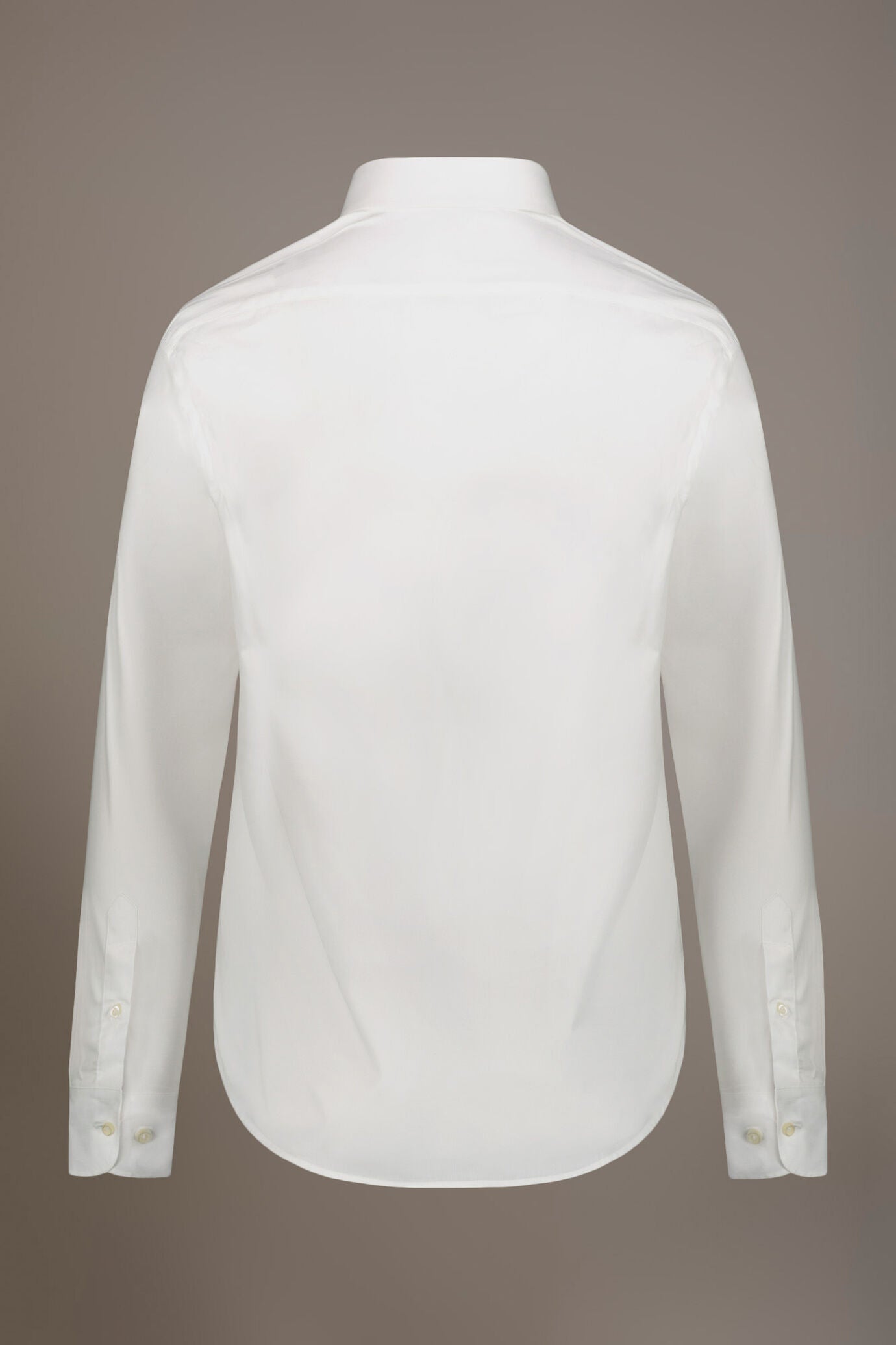 Classic shirt with french collar classic fit herringbone fabric