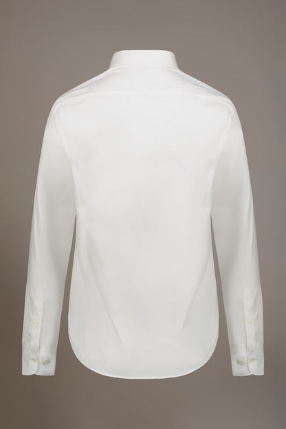 Classic shirt with french collar classic fit herringbone fabric