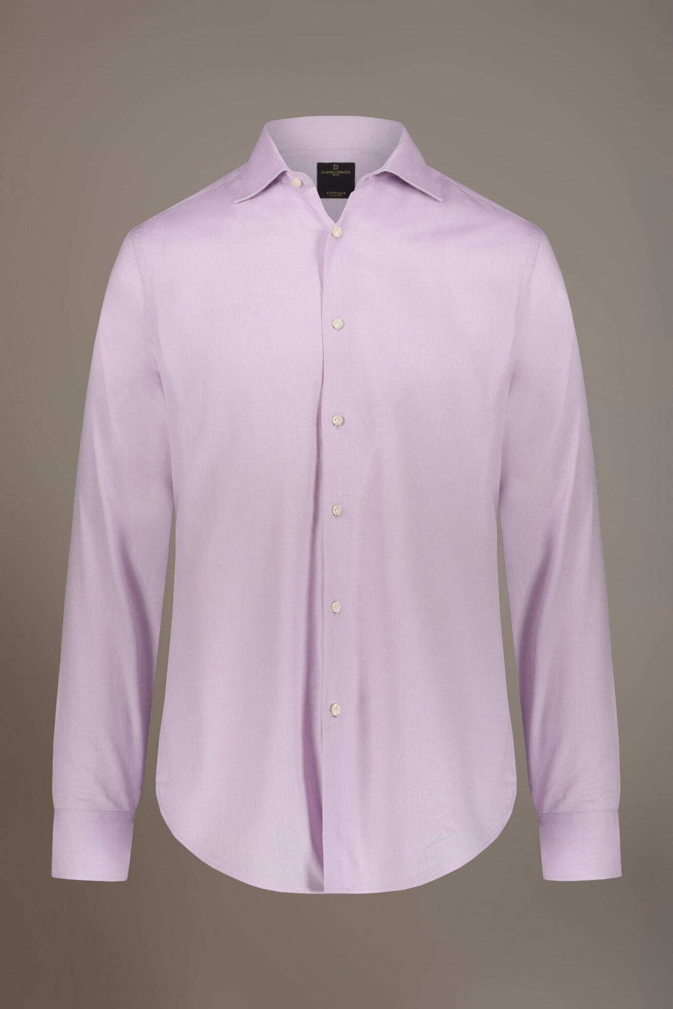 Classic shirt with french collar classic fit herringbone fabric