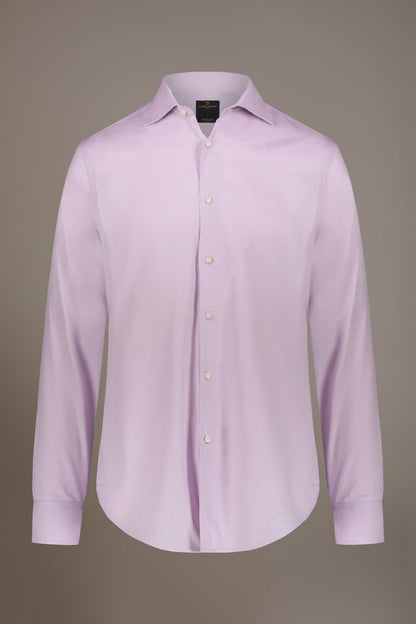 Classic shirt with french collar classic fit herringbone fabric