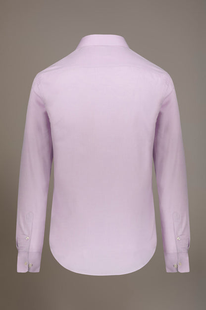 Classic shirt with french collar classic fit herringbone fabric