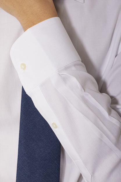 Classic shirt with french collar classic fit dobby fabric