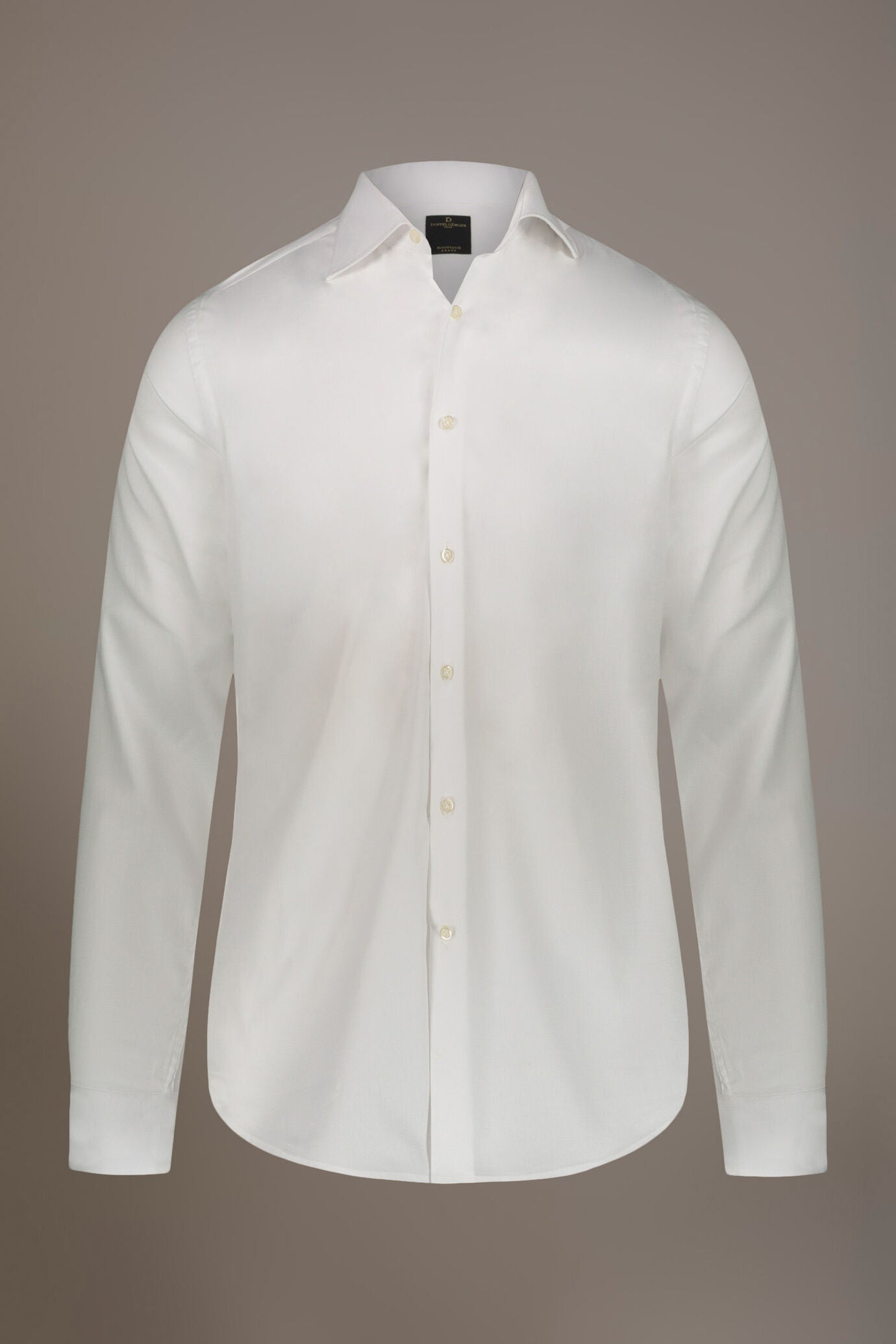 Classic shirt with french collar classic fit dobby fabric