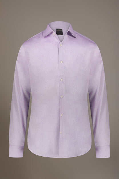 Classic shirt with french collar classic fit dobby fabric