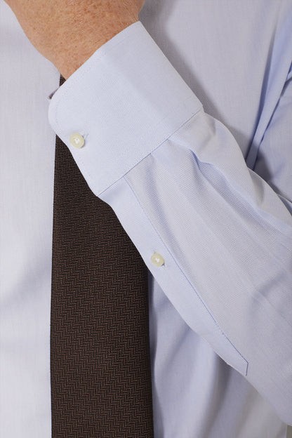 Classic shirt with french collar classic fit dobby fabric