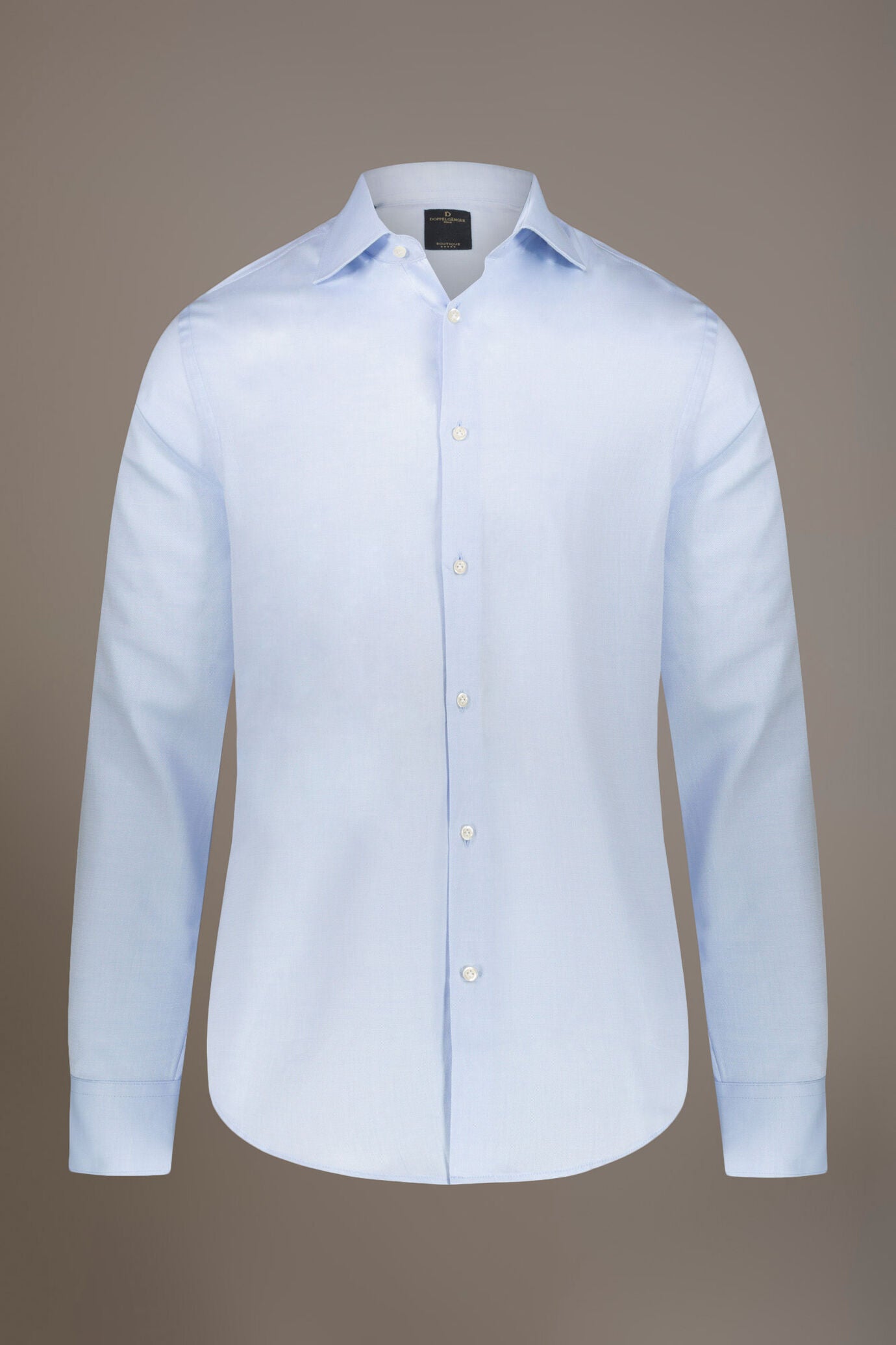 Classic shirt with french collar classic fit dobby fabric