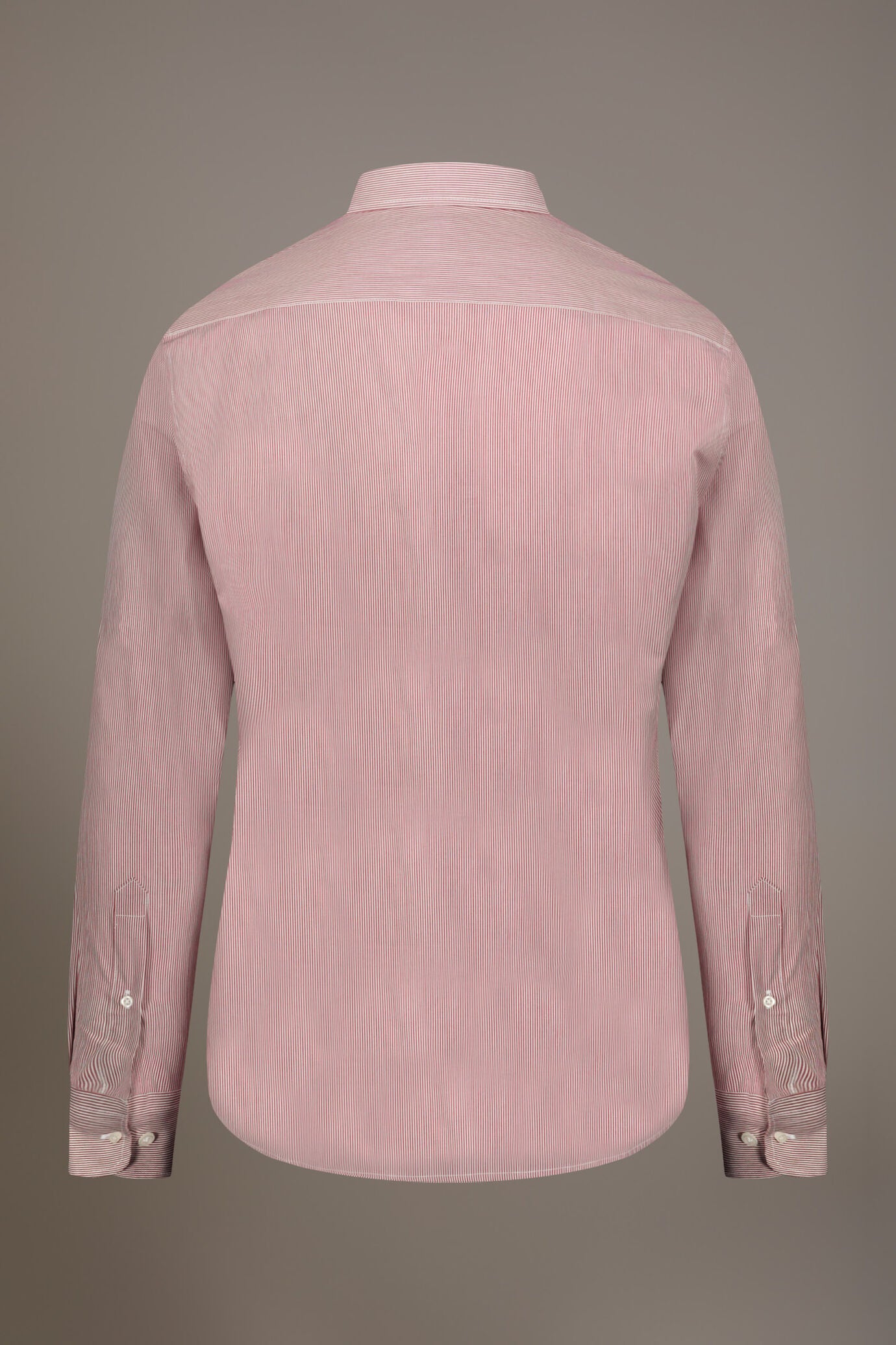 Classic shirt with french collar slim fit yarn dyed thin stripes