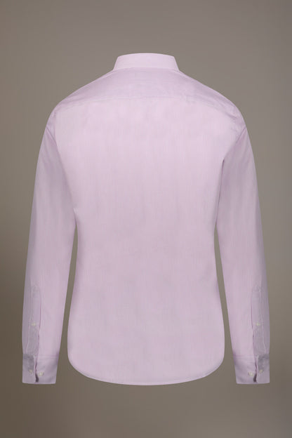 Classic shirt with french collar slim fit yarn dyed thin stripes