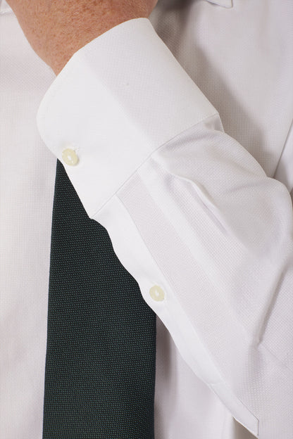 Classic shirt with french collar slim fit dobby fabric
