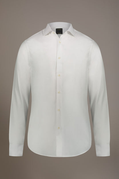 Classic shirt with french collar slim fit dobby fabric