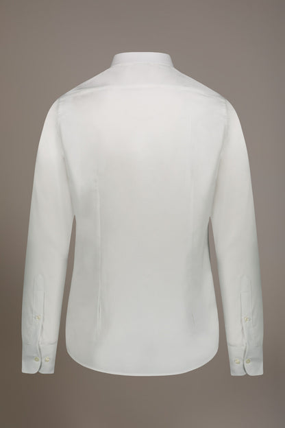 Classic shirt with french collar slim fit dobby fabric