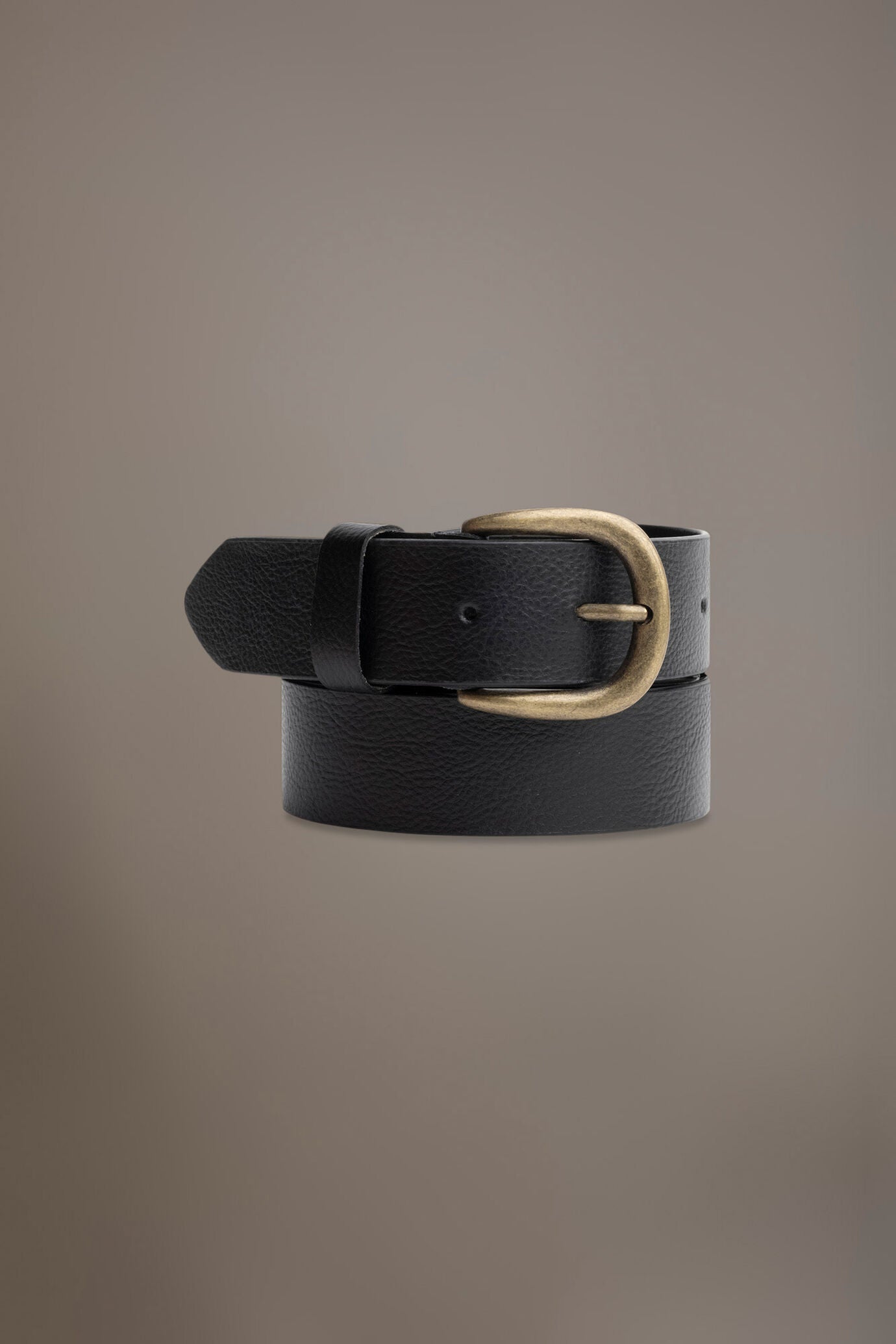 Belt coated with hammered leather made in Italy
