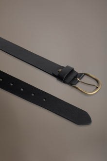 Belt coated with hammered leather made in Italy