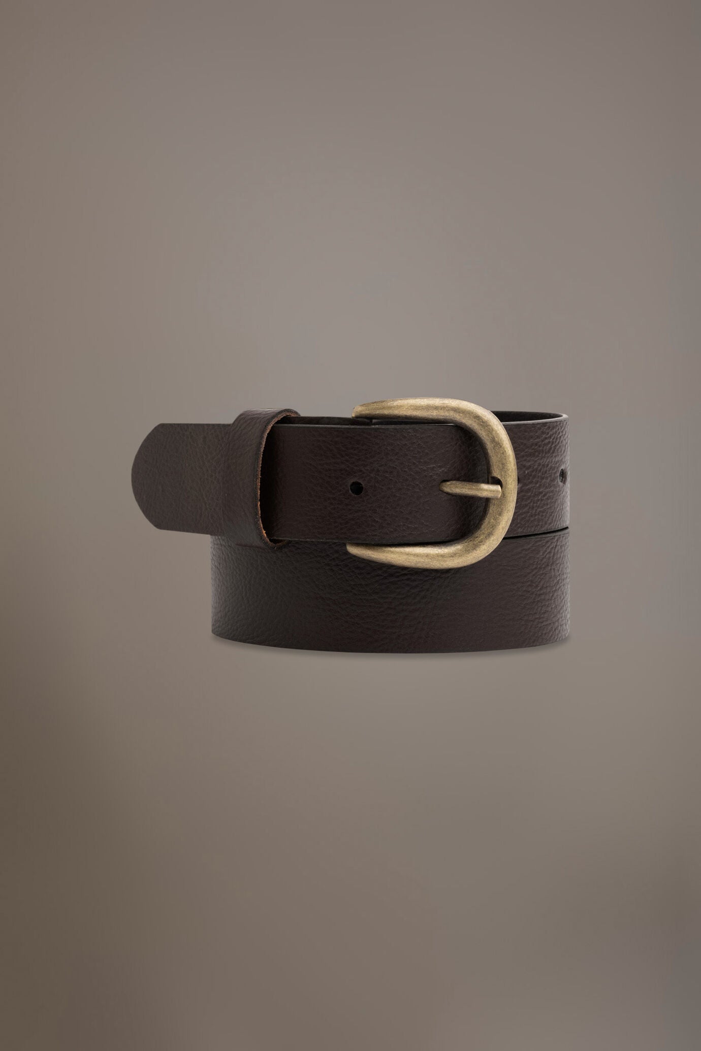 Belt coated with hammered leather made in Italy