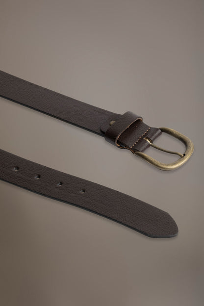 Belt coated with hammered leather made in Italy