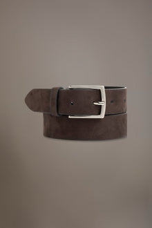 Belt coated with suede leather