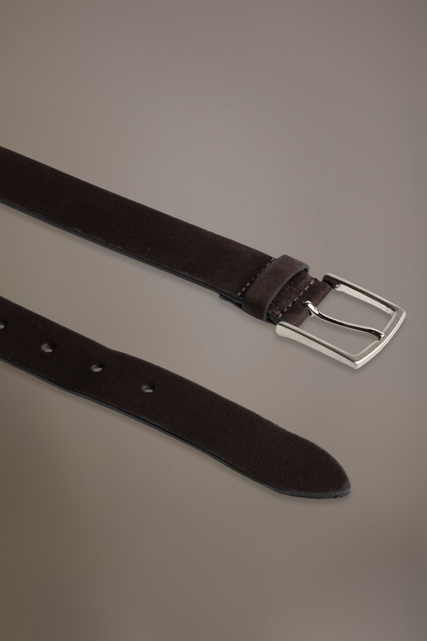 Belt coated with suede leather