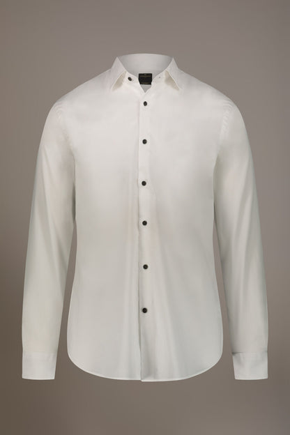 Casual shirt french collar comfort fit cotton mussola fabric