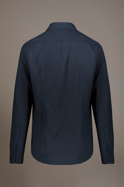 Casual shirt french collar comfort fit cotton mussola fabric