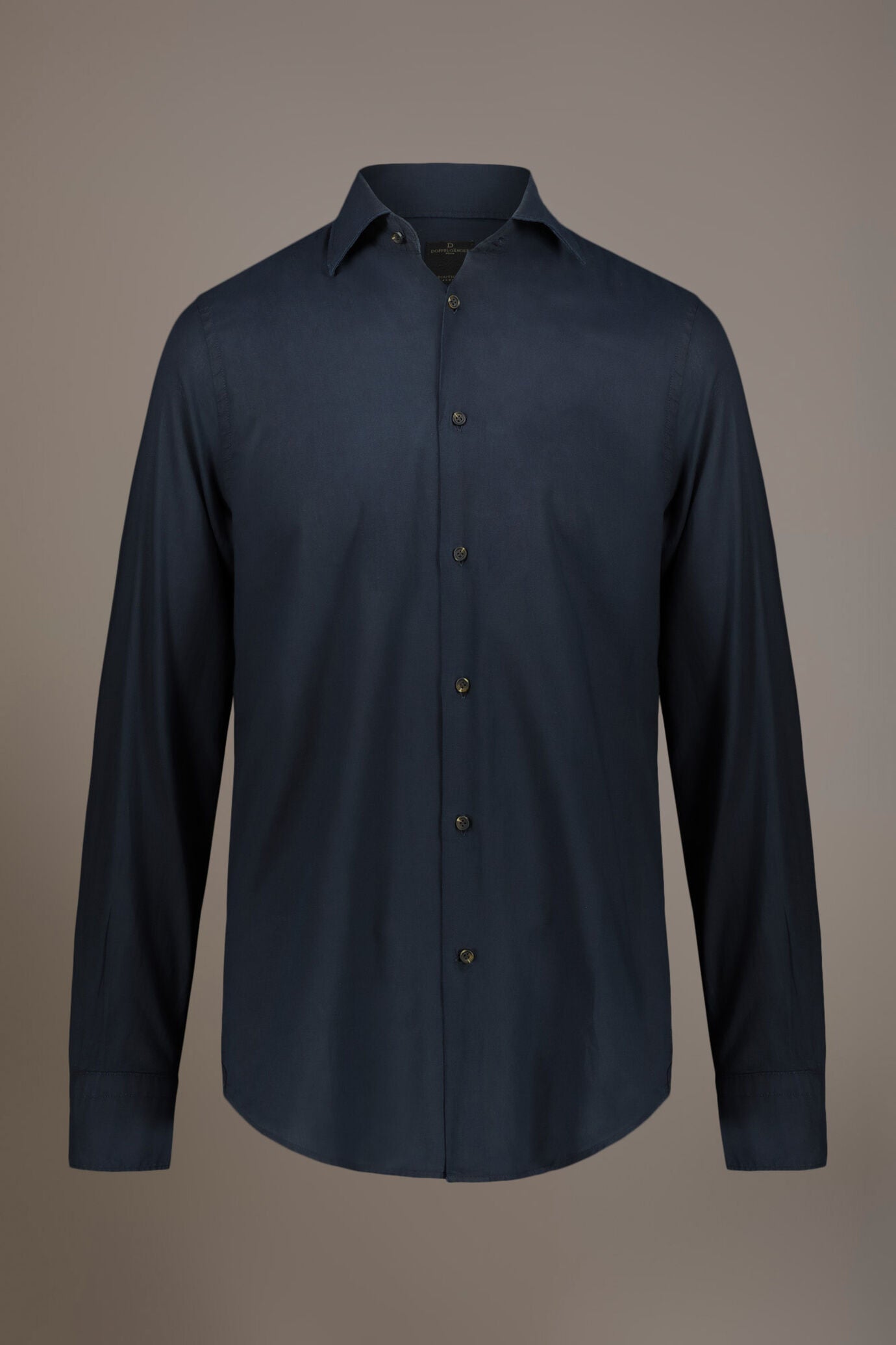 Casual shirt french collar comfort fit cotton mussola fabric