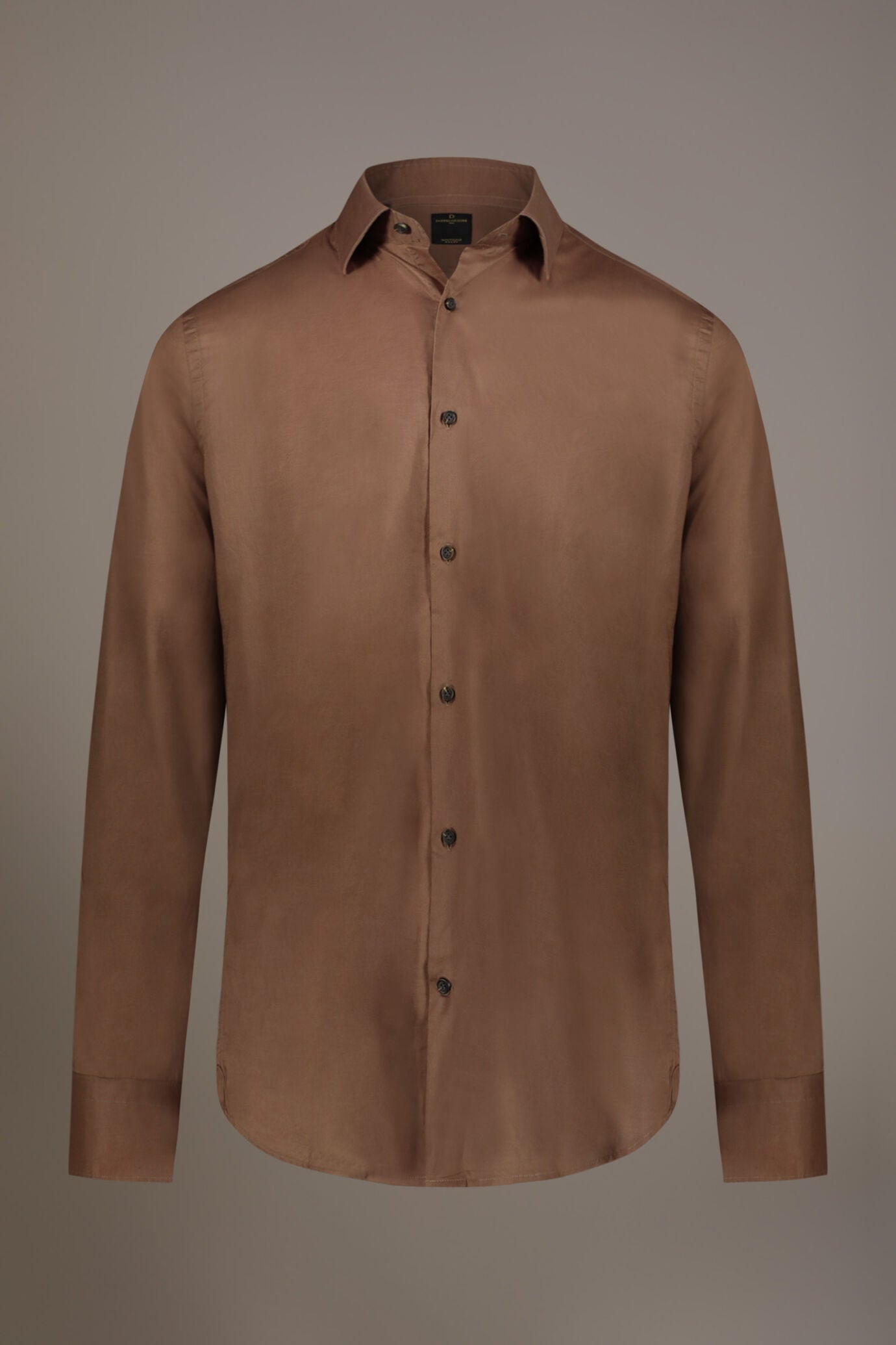 Casual shirt french collar comfort fit cotton mussola fabric