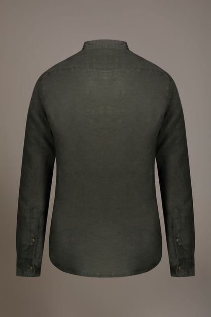 Casual shirt corean collar 100% linen