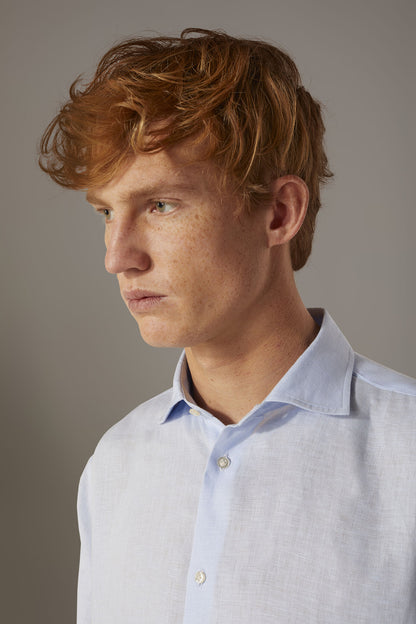 Casual shirt french collar comfort fit 100% linen