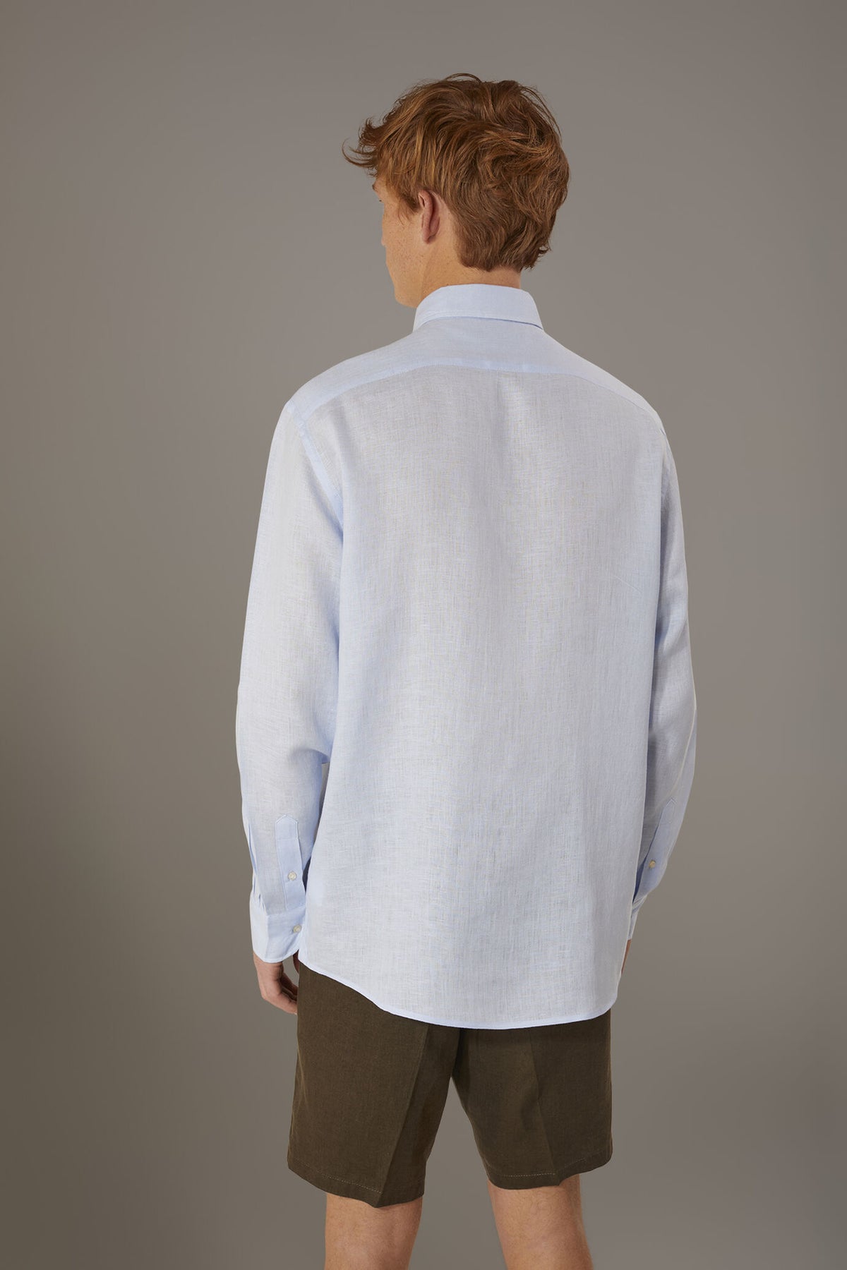 Casual shirt french collar comfort fit 100% linen