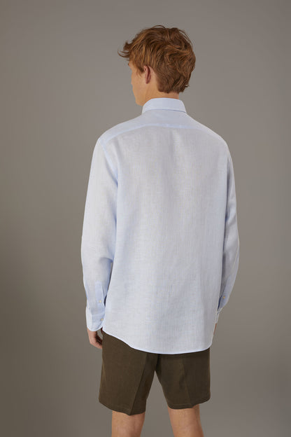 Casual shirt french collar comfort fit 100% linen