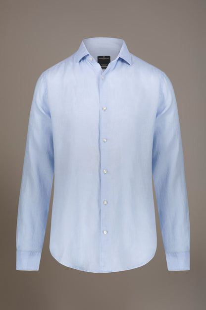 Casual shirt french collar comfort fit 100% linen