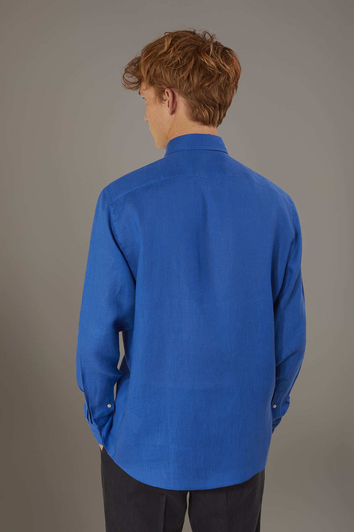 Casual shirt french collar comfort fit 100% linen