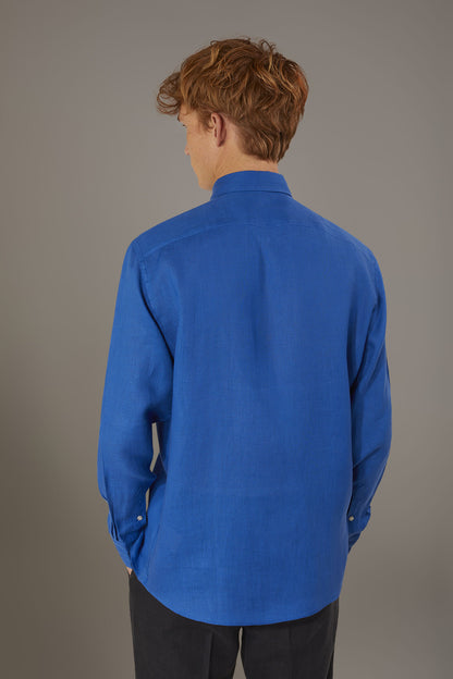 Casual shirt french collar comfort fit 100% linen