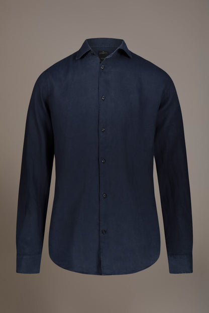 Casual shirt french collar comfort fit 100% linen